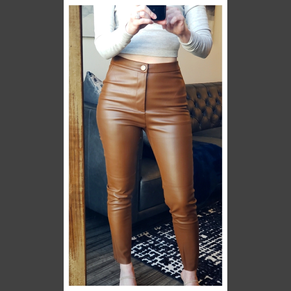 Zara Faux Leather Leggings